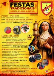 Cartaz Festas Tradicionais 2026 - Santa Clara-a-Nova