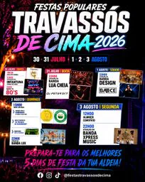 Cartaz Festas Travassós de Cima 2026 - Viseu