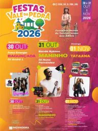 Cartaz Festas Vale da Pedra 2026 - Vale da Pedra