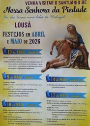 Cartaz Festejos de Nossa Senhora da Piedade 2026 - Lousã