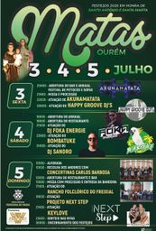Cartaz Festejos em honra de Santo António e Santa Marta 2026 - Matas