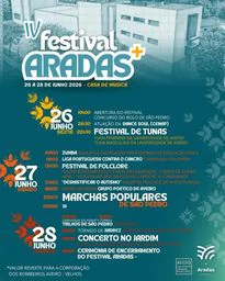 Cartaz Festival Aradas 2026 - Aradas