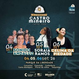 Cartaz Festival Castro Mineiro 2026 - Castro Verde