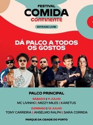 Cartaz Festival Comida Continente 2026 - Porto