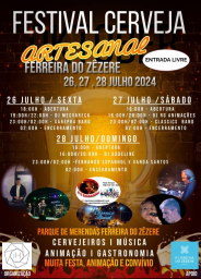 Cartaz Festival da Cerveja Artesanal 2024 - Ferreira do Zêzere