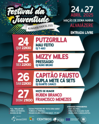 Cartaz Festival da Juventude 2025 - Alvaiázere