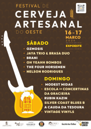 Cartaz Festival de Cerveja Artesanal do Oeste 2024 - Caldas da Rainha