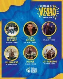 Cartaz Festival de Verão 2026 - Mina de Água