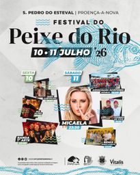 Cartaz Festival do Peixe do Rio 2026 - S. Pedro do Esteval