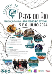 Cartaz Festival do Peixe do Rio e Petiscos 2024 - Proença-a-Nova