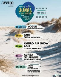 Cartaz Festival Dunas de São Jacinto 2026 - Aveiro