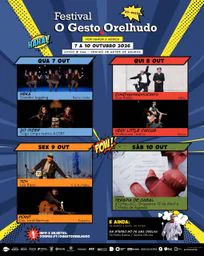 Cartaz Festival O Gesto Orelhudo 2026 - Águeda
