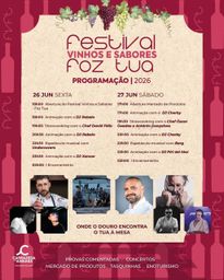 Cartaz Festival Vinhos e Sabores 2026 - Foz Tua