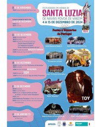 Cartaz Festividades em Honra de Santa Luzia 2024 - Póvoa de Varzim