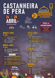 Cartaz Fim de Semana Gastronómica 2024 - Castanheira de Pêra
