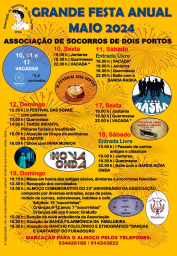 Cartaz Grande Festa Anual 2024 - Dois Portos