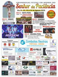 Cartaz Grandiosas Festas em Honra do Senhor da Paciência