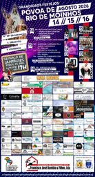 Cartaz Grandiosos Festejos em Póvoa de Rio de Moinhos 2026 - Castelo Branco