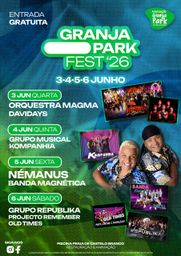 Cartaz Granja Park Fest 26 - Castelo Branco