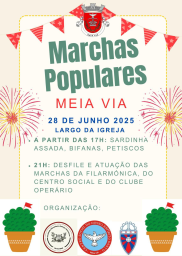Cartaz Marchas Populares 2025 - Meia Via