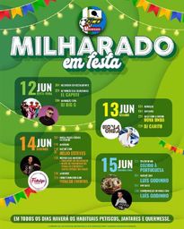 Cartaz Milharado em Festa 2026 - Milharado