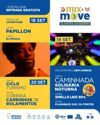 Cartaz Mix & Move 2026 - Oliveira do Bairro