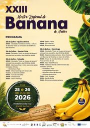 Cartaz Mostra Regional de Banana 2026 - Madalena do Mar