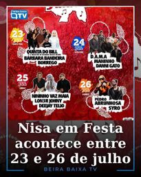Cartaz Nisa em Festa 2026 - Nisa