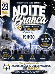Cartaz Noite Branca 2026 - Maceda