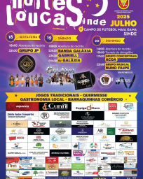 Cartaz Noites Loucas 2025 - Sinde