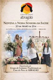 Cartaz Novena À Nossa Senhora da Saúde 2026 - Abragão