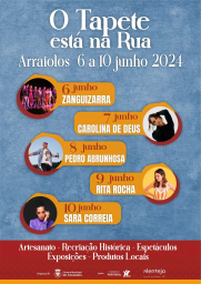 Cartaz O Tapete está na Rua 2024 - Arraiolos