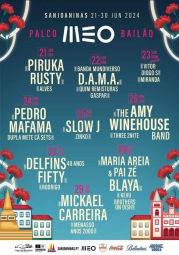 Cartaz Palco Bailão das Sanjoaninas 2024 - Angra do Heroísmo