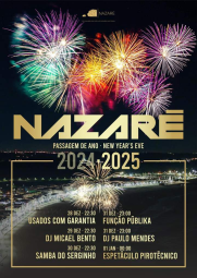 Cartaz Passagem de Ano 2024 - Nazaré
