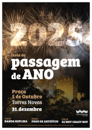 Cartaz Passagem de Ano 2024 - Torres Novas