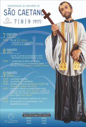 Cartaz Peregrinação ao Santuário de São Caetano 2026 - Ervededo