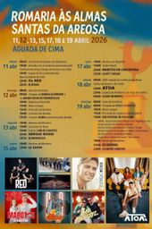 Cartaz Romaria às Almas Santas da Areosa 2026 - Aguada de Cima
