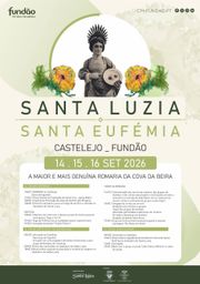 Cartaz Romaria de Santa Luzia e Santa Eufémia 2026 - Castelejo