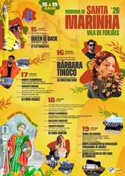 Cartaz Romaria de Santa Marinha 2026 - Vila de Forjães