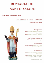 Cartaz Romaria de Santo Amaro 2024 - São Martinho de Sande
