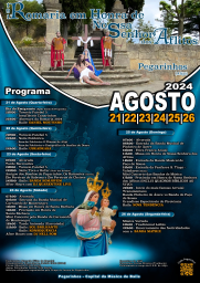 Cartaz Romaria em Honra de Nossa Senhora dos Aflitos 2024 - Pegarinhos