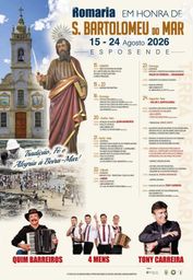 Cartaz Romaria em honra de S. Bartolomeu do Mar 2026 - Esposende