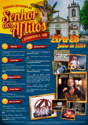Cartaz Romaria em Honra do Senhor dos Aflitos 2024 - Famalicão