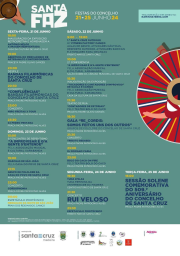 Cartaz Santa Faz | Festas do Concelho 2024 - Santa Cruz