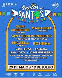 Cartaz Santos em Santos 2026 - Estrela