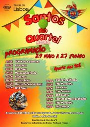 Cartaz Santos no Quartel 2026 - Lisboa