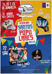 Cartaz Santos Populares 2024 - Angeja