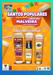 Cartaz Santos Populares 2024 - Malveira