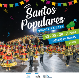 Cartaz Santos Populares 2025 - Quarteira