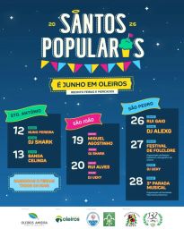 Cartaz Santos Populares 2026 - Oleiros